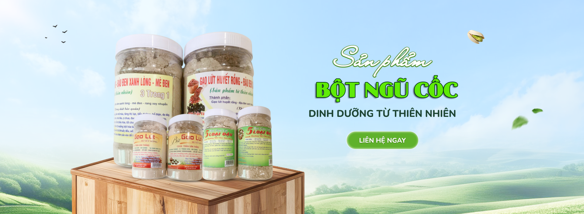 bột đậu đen lòng xanh